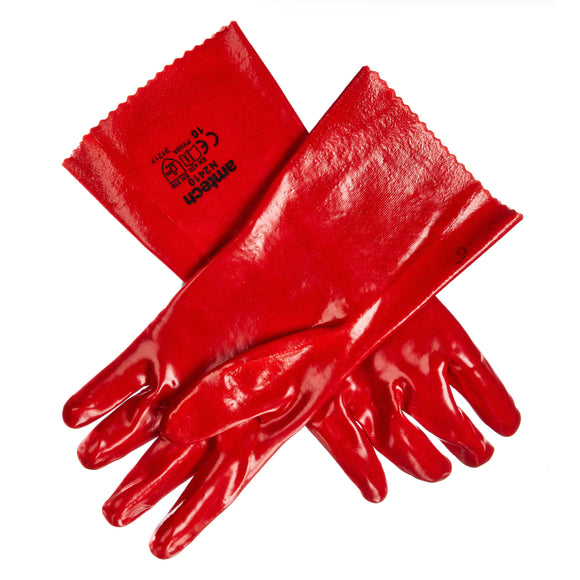 PVC GAUNTLET GLOVE XL (SIZE 10)