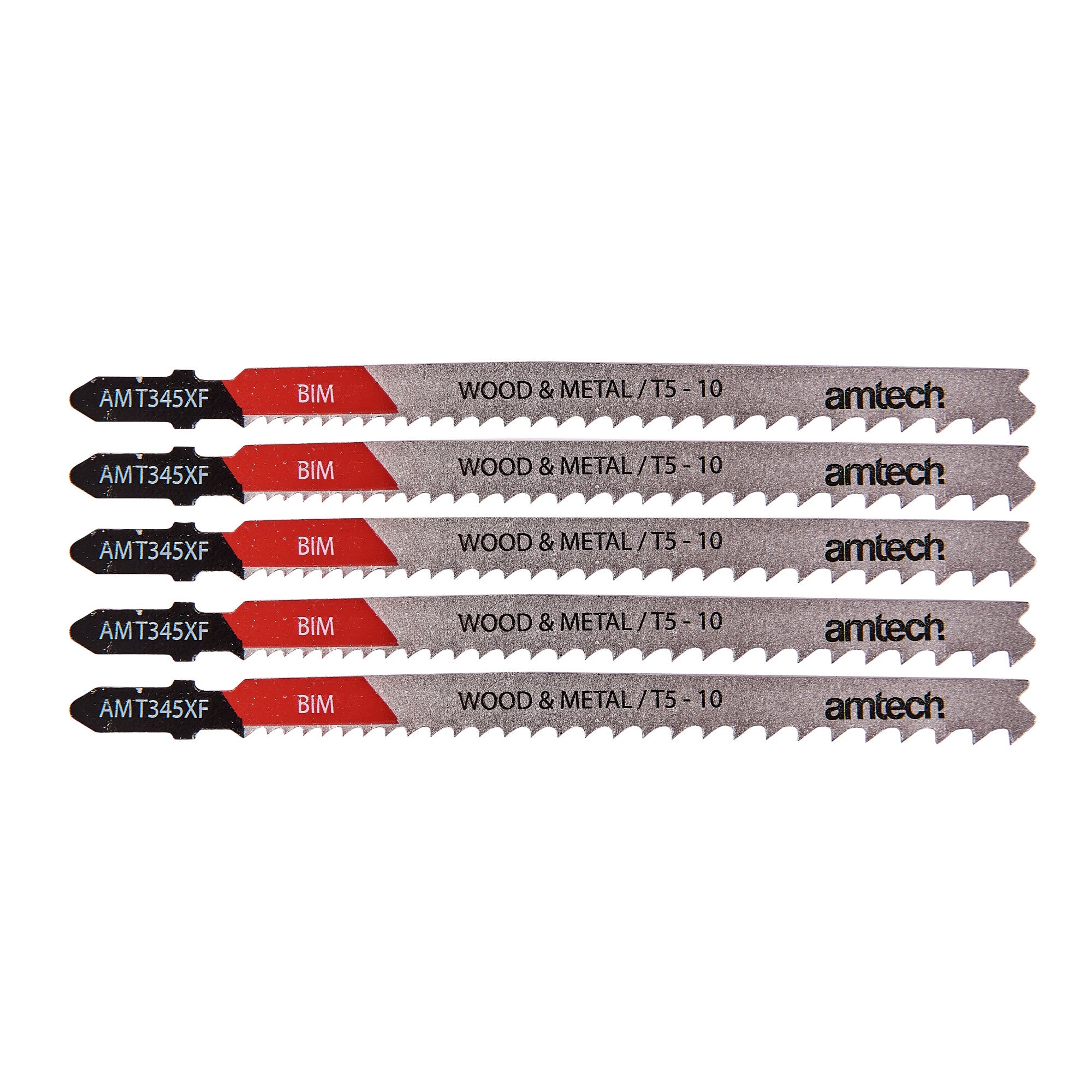 5 Piece Wood And Metal Jigsaw Blade Set (Amt345Xf) - Fallback Image