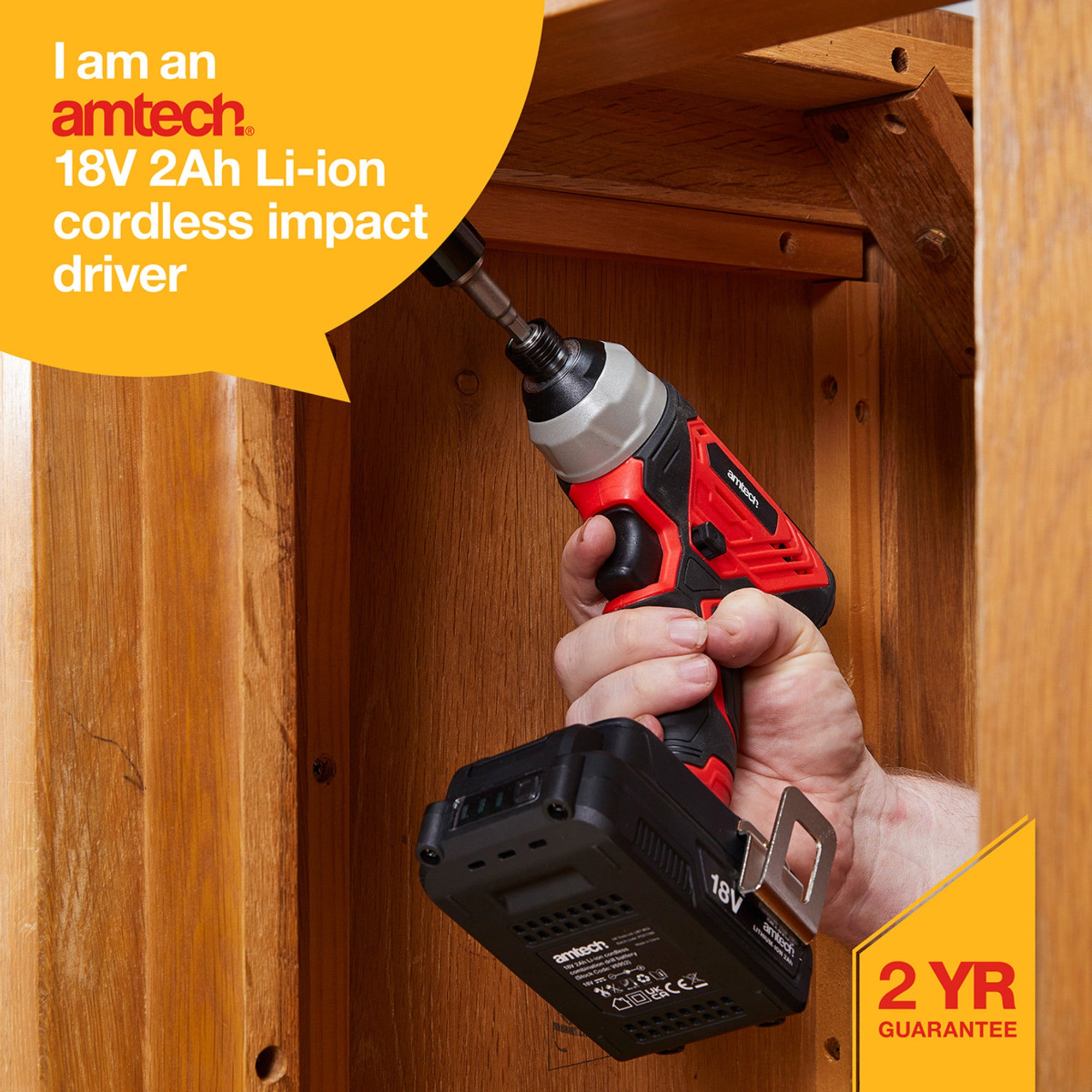 18V 2Ah Li-Ion Cordless Impact Driver - Fallback Image
