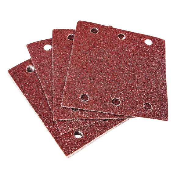 10pc SQUARE SANDING SHEET SET (P60 GRIT ) (110 X 100MM)