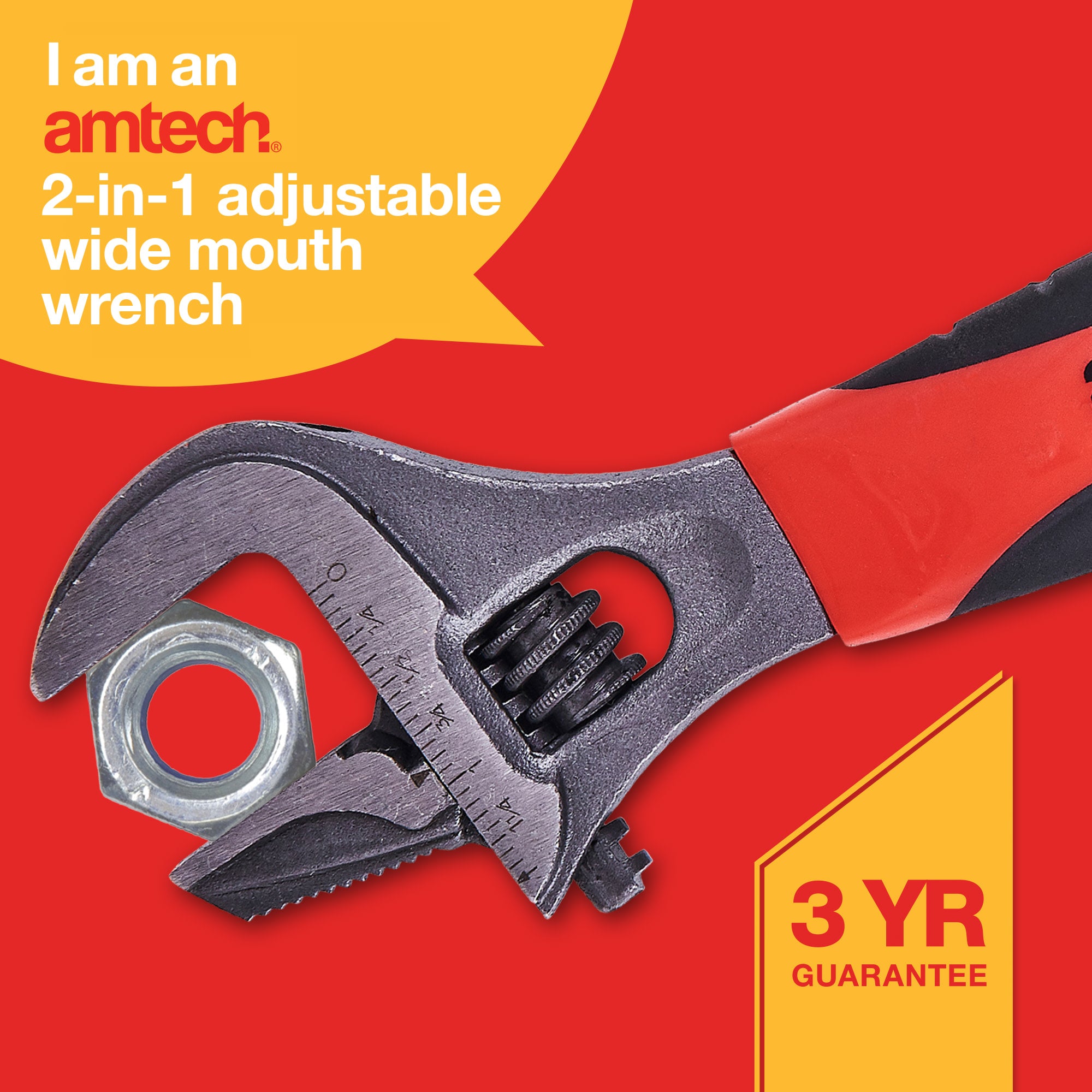 2-In-1 Wide Mouth Pipe Wrench/Adjustable Wrench - Fallback Image