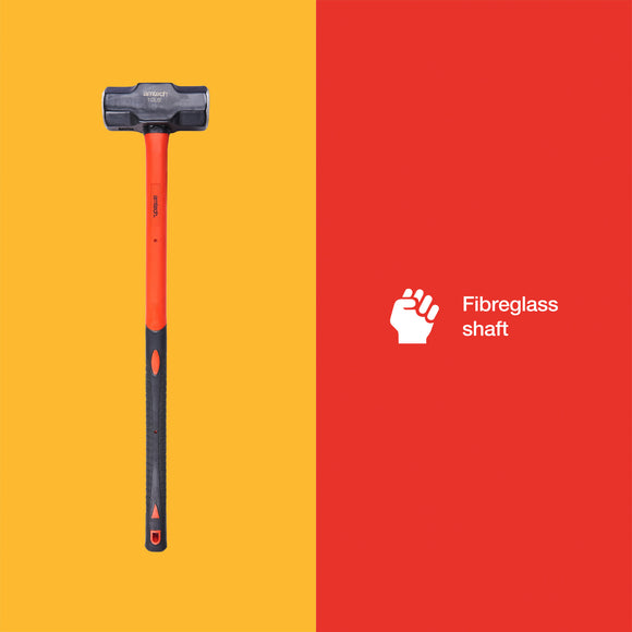 10lb (4.5kg) SLEDGE HAMMER - FIBREGLASS SHAFT