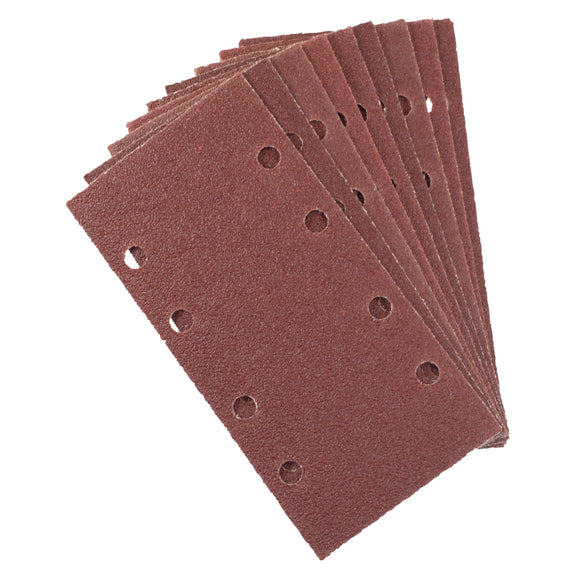 10pcs  HOOK AND LOOP SANDING SHEET (P120 GRIT) (93 X 187MM)