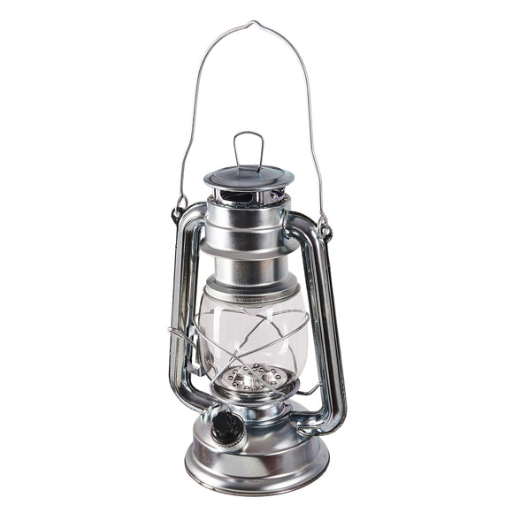 15 LED HURRICANE LAMP (SILVER)