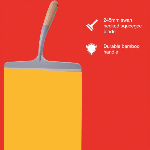 WOODEN HANDLED WINDOW SQUEEGEE