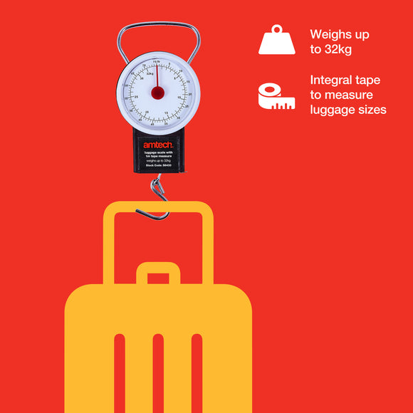 LUGGAGE SCALE WITH 1m TAPE