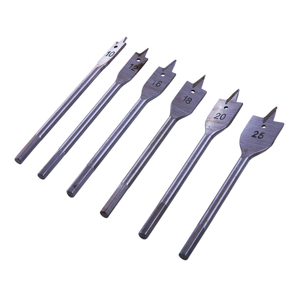 6pc METRIC FLAT WOOD BIT SET
