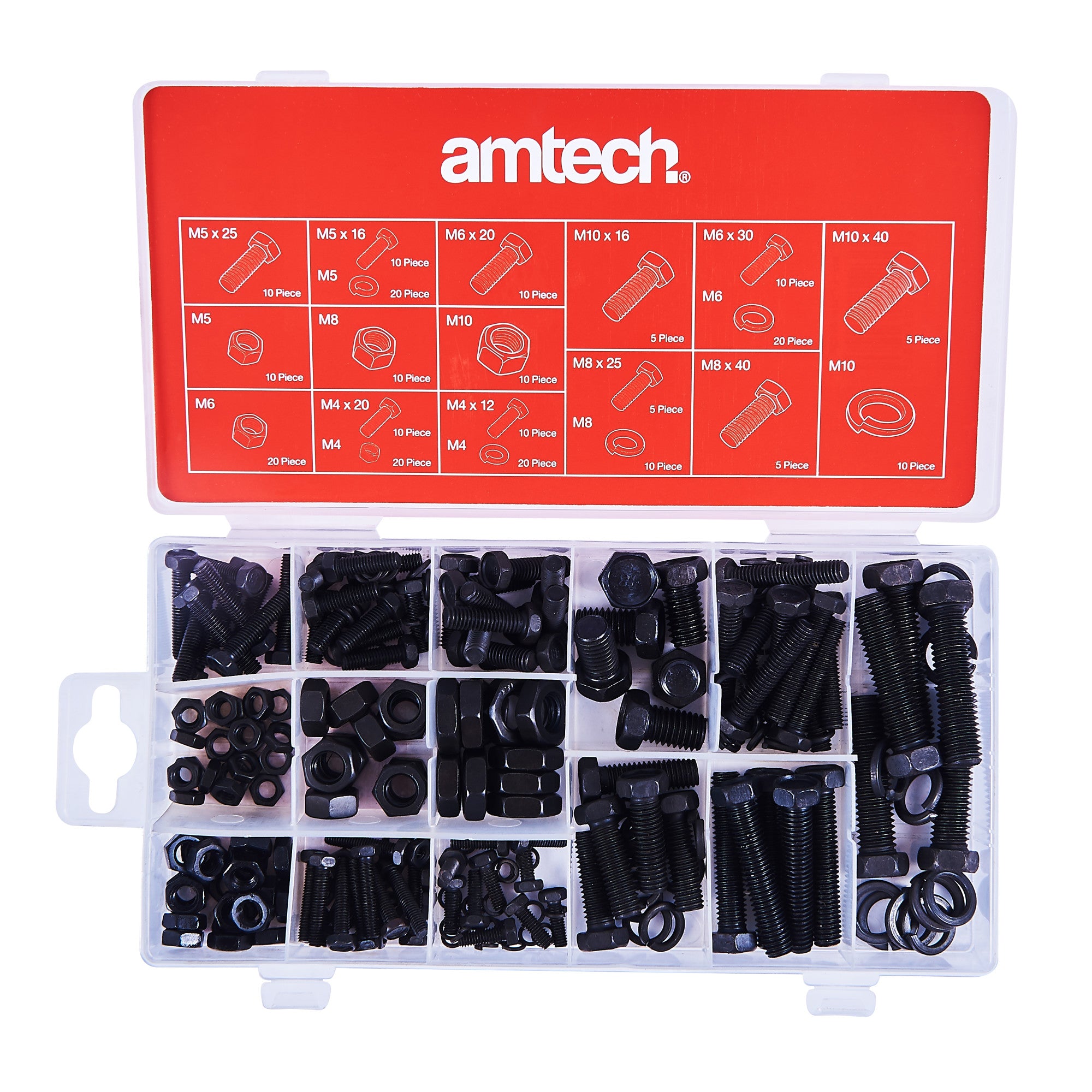 240 Piece Hex Head Nut And Bolt Set - Fallback Image