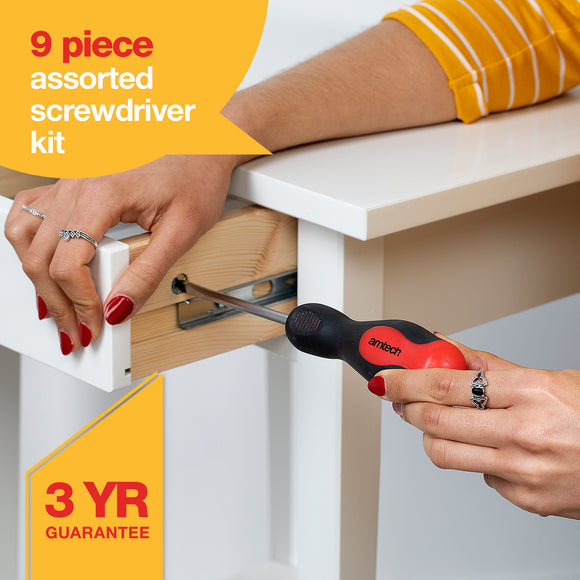 9pc SCREWDRIVER SET