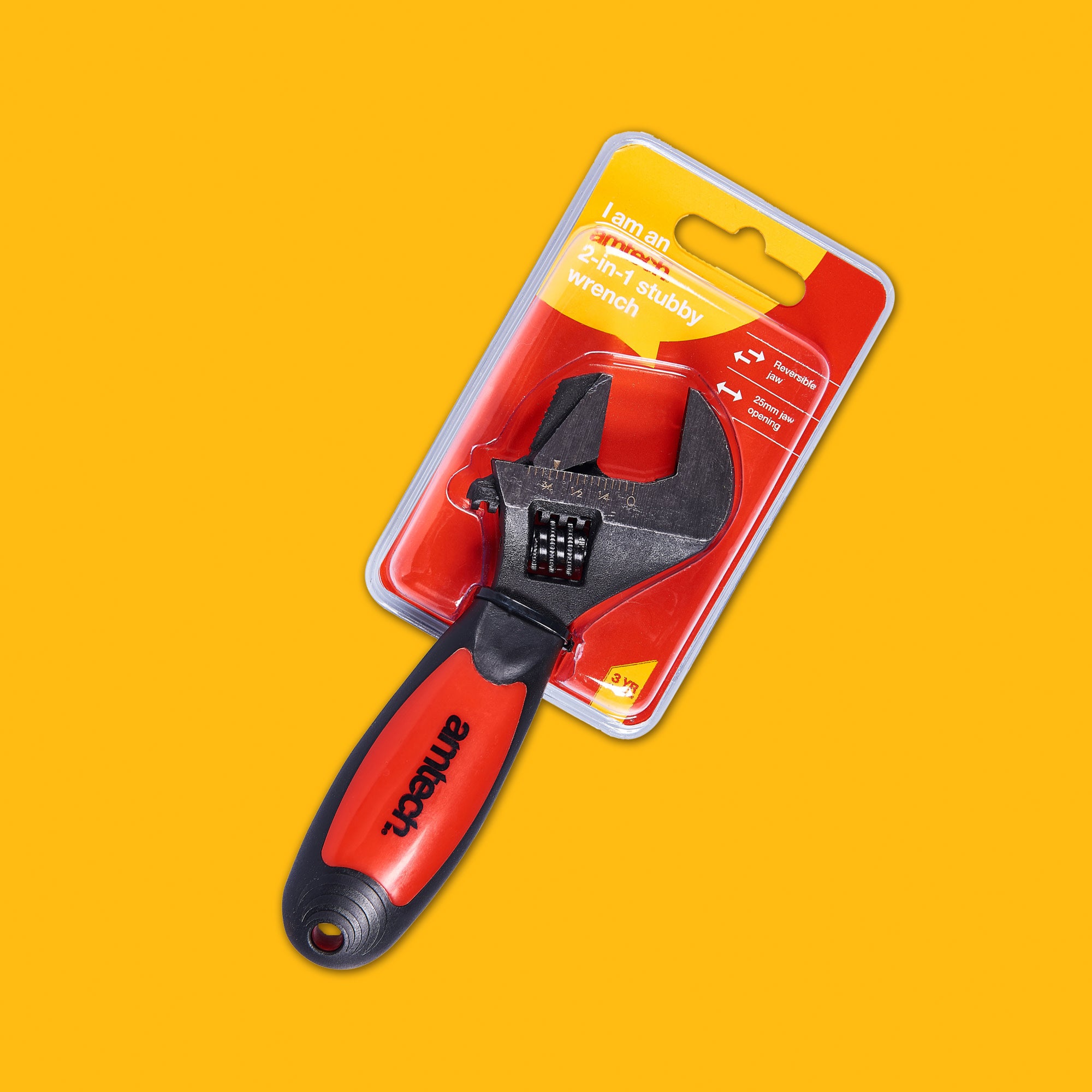 2-In-1 Stubby Pipe Wrench/Adjustable Wrench - Fallback Image
