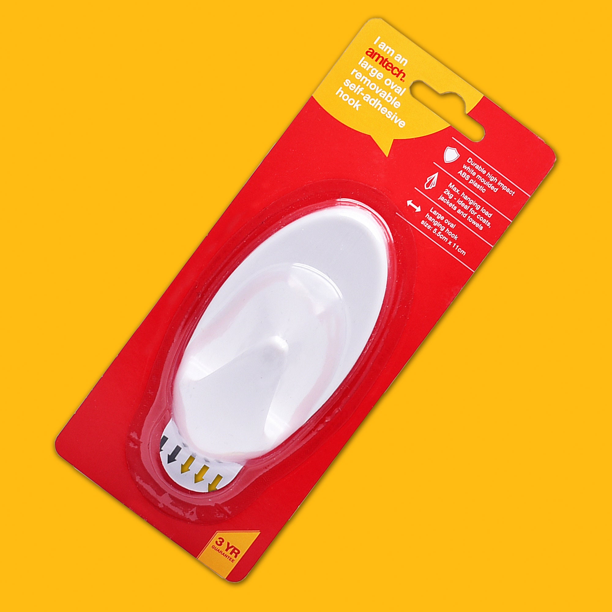 Large Oval Removable Self-Adhesive Hook (5.5Cm X 11Cm) - Fallback Image
