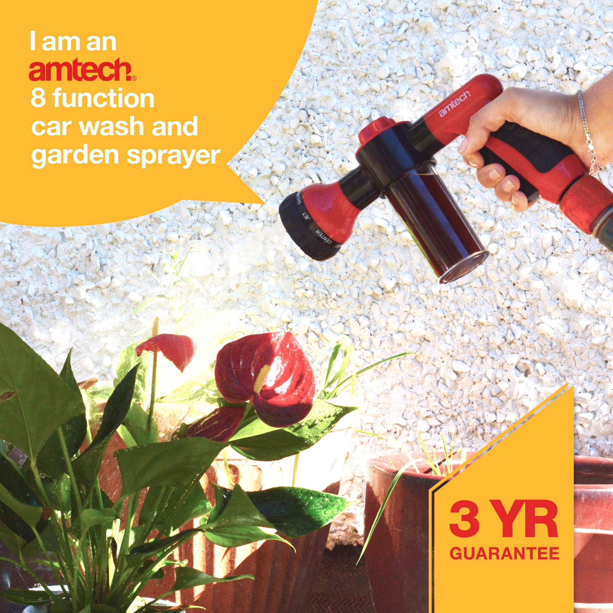 8 Function Car Wash And Garden Sprayer - Fallback Image