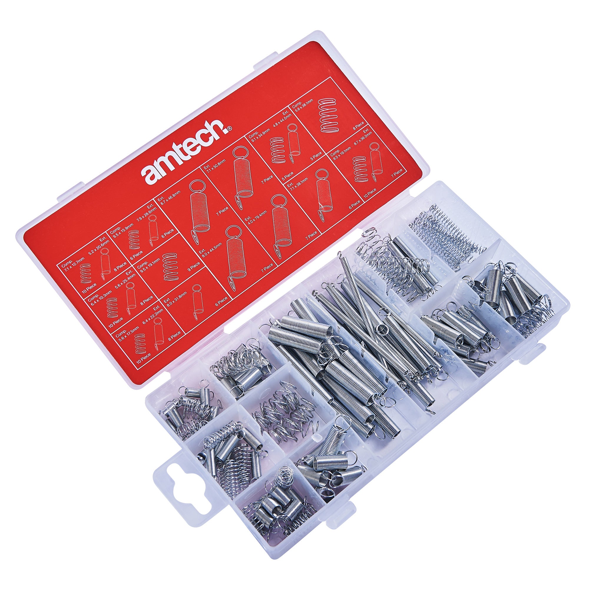 Amtech S6210 Metal Spring Assortment Set with Compression Springs