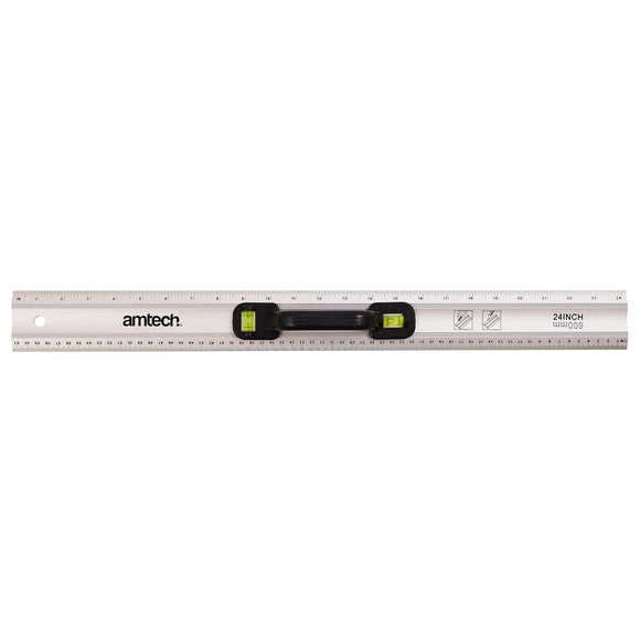 24" RULE WITH SPIRIT LEVEL