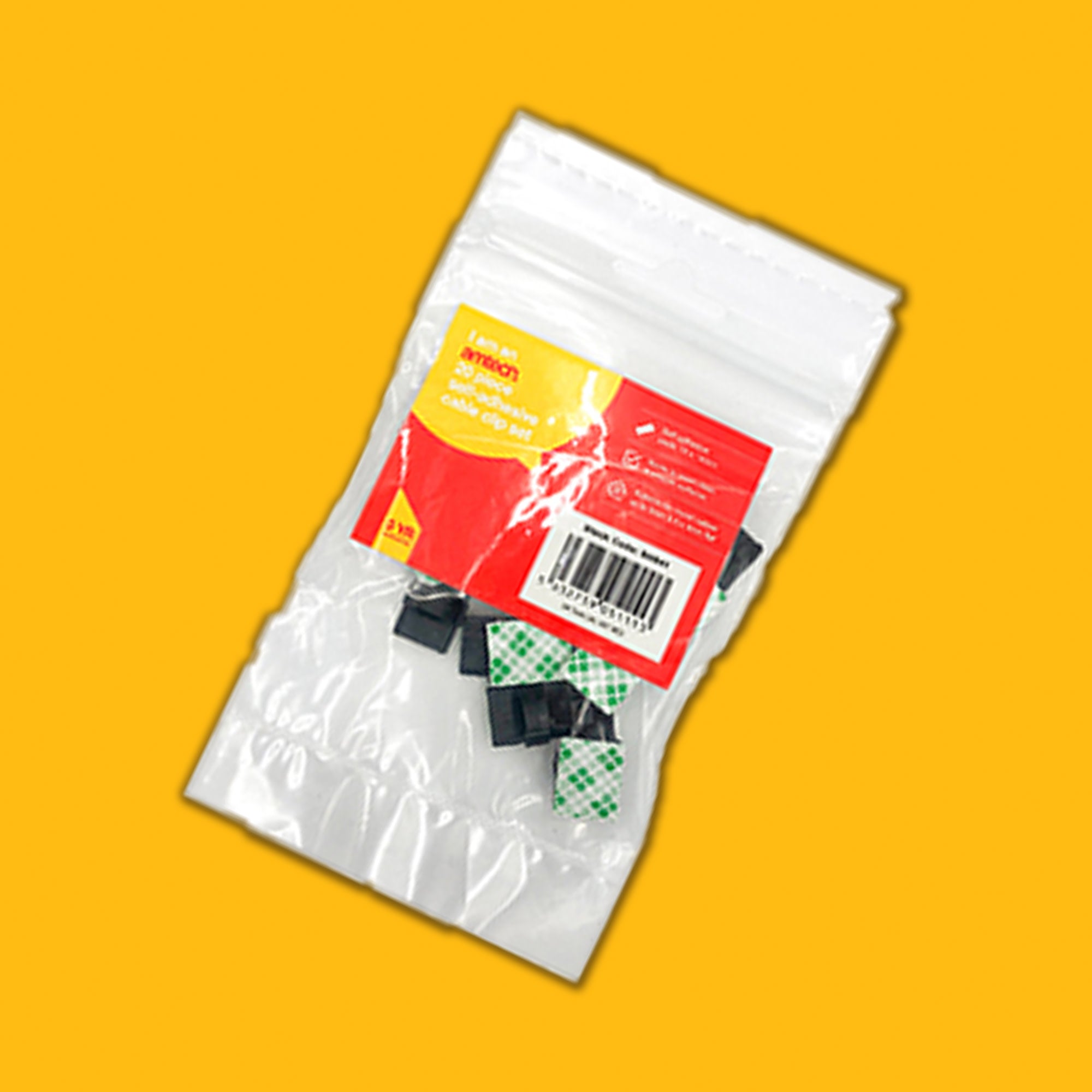 20 Self-Adhesive Cable Clips - Fallback Image