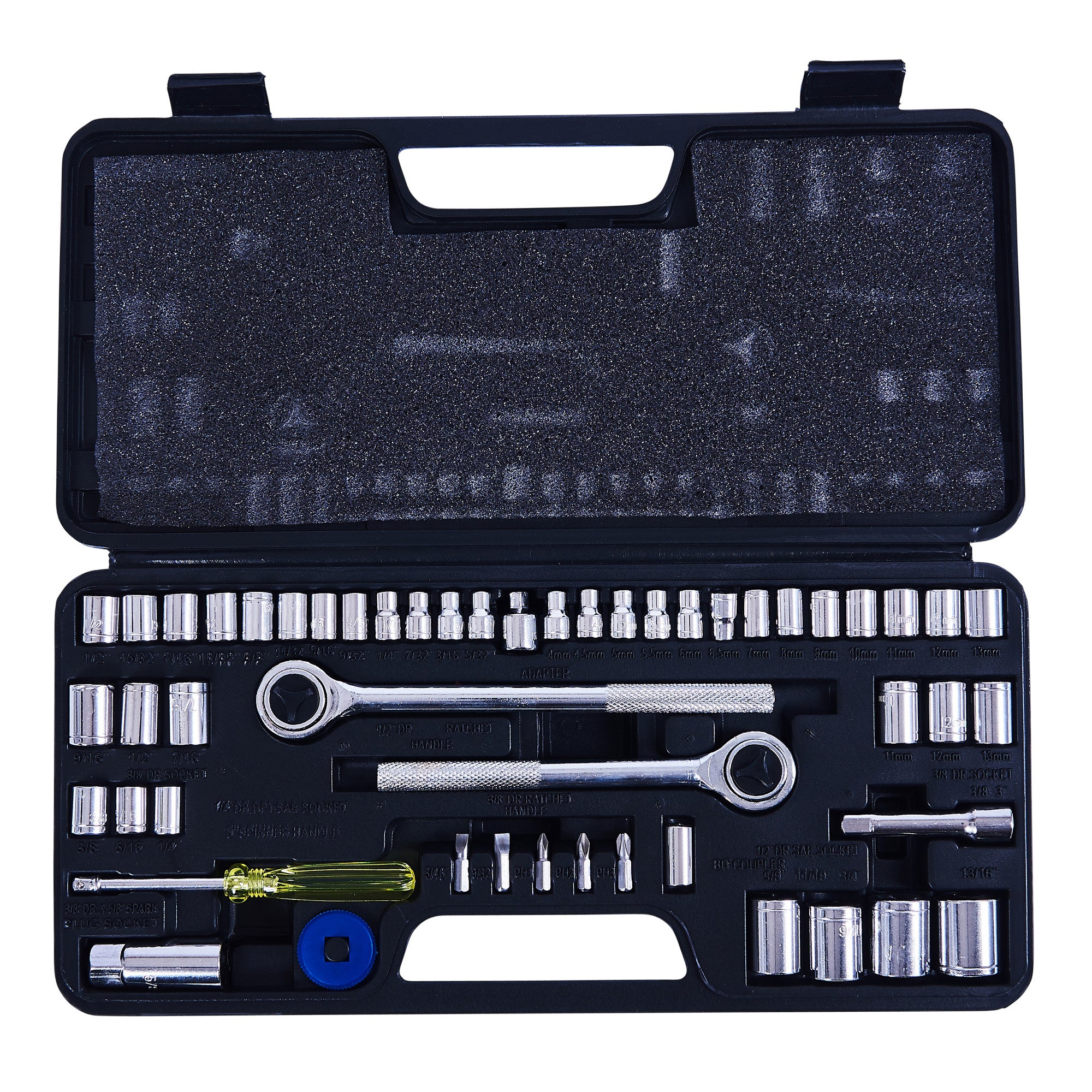 52 Piece Socket Set 1/4, 3/8 & 1/2