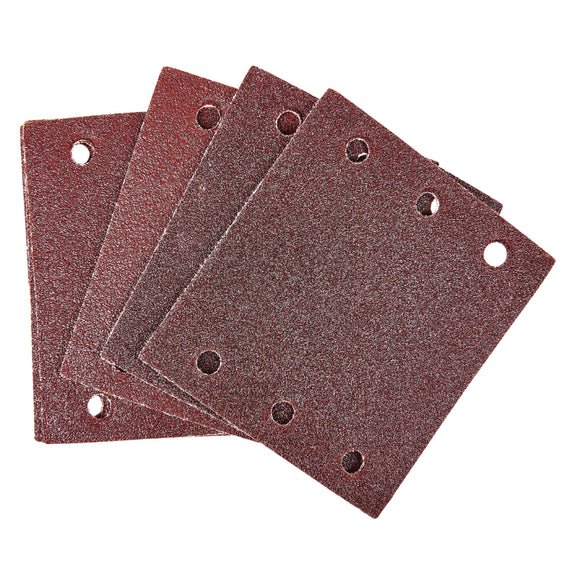 10pc SQUARE SANDING SHEET SET (P80 GRIT ) (110 X 100MM)