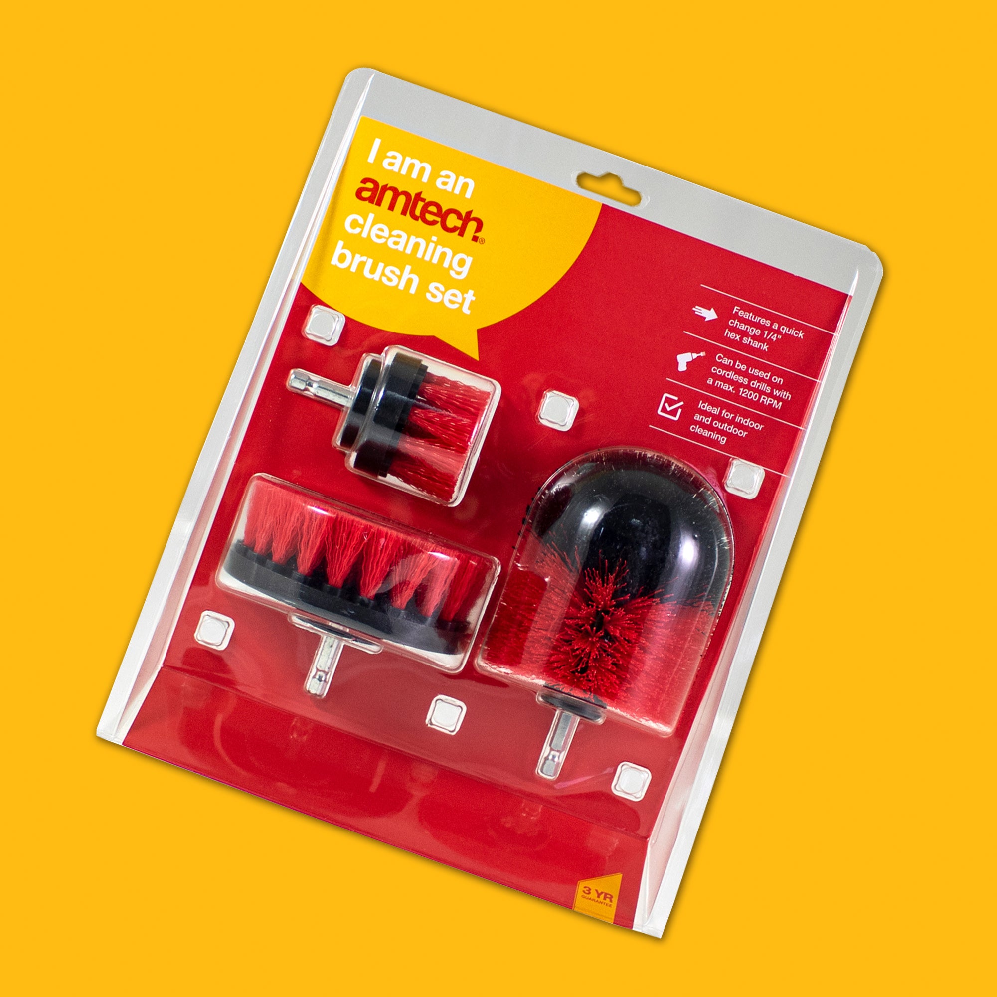 Cordless Drill Cleaning Brush Set - Fallback Image