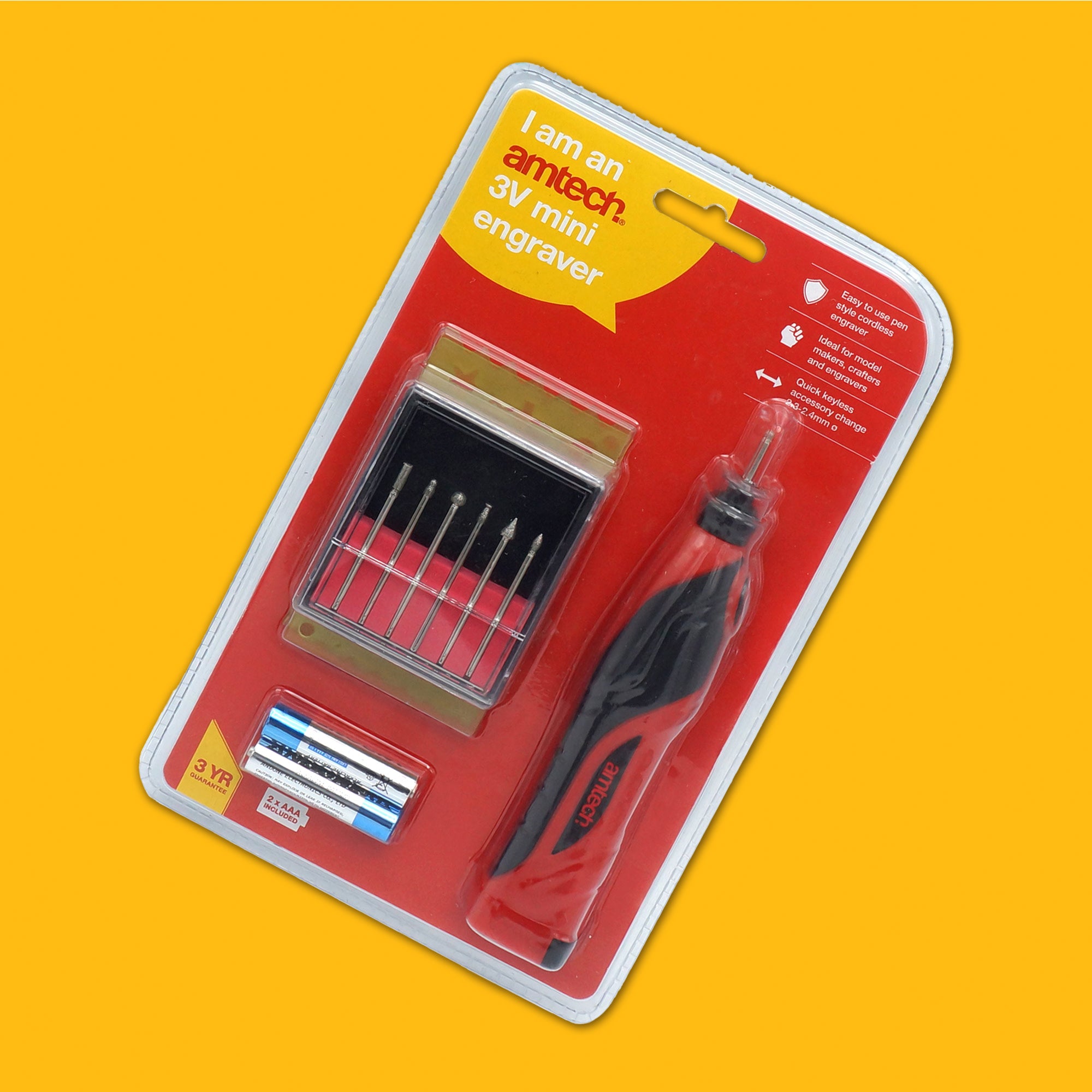 3V Pen Style Cordless Mini Engraver - Fallback Image