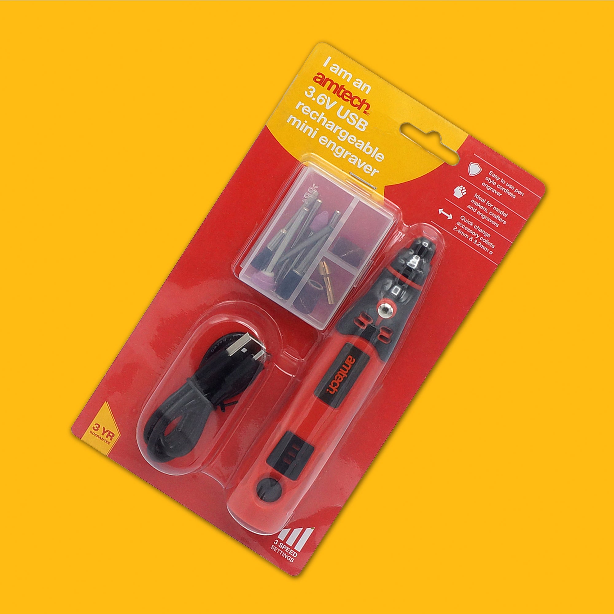 3.6V Usb Pen Style Rechargeable Mini Engraver Set - Fallback Image