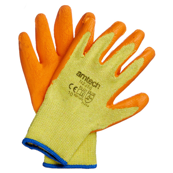 RUBBER PALM COATED GLOVES XL (SIZE:10)