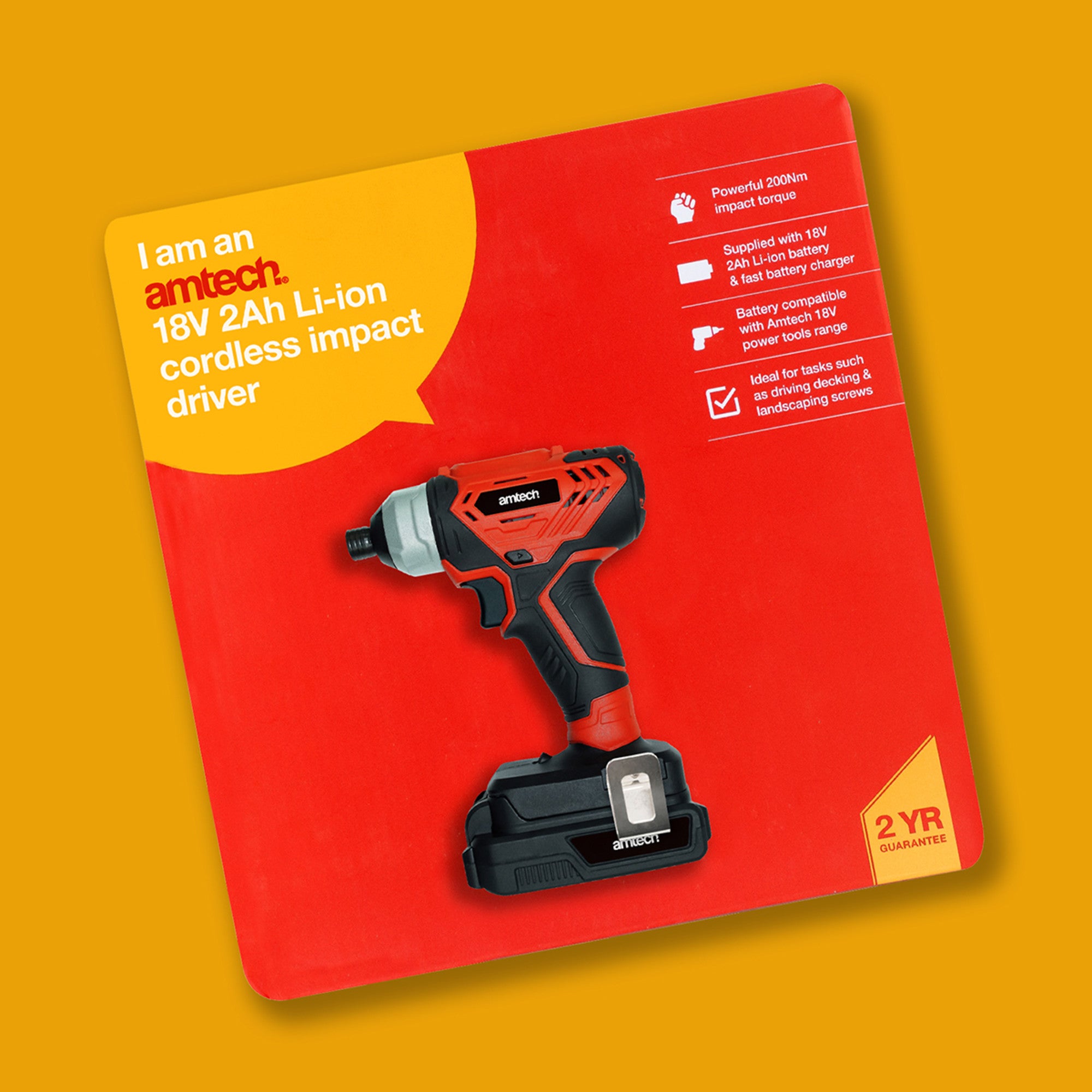 18V 2Ah Li-Ion Cordless Impact Driver - Fallback Image