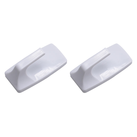 2pc RECTANGULAR REMOVABLE SELF-ADHESIVE HOOK SET (6.5x3 cm)