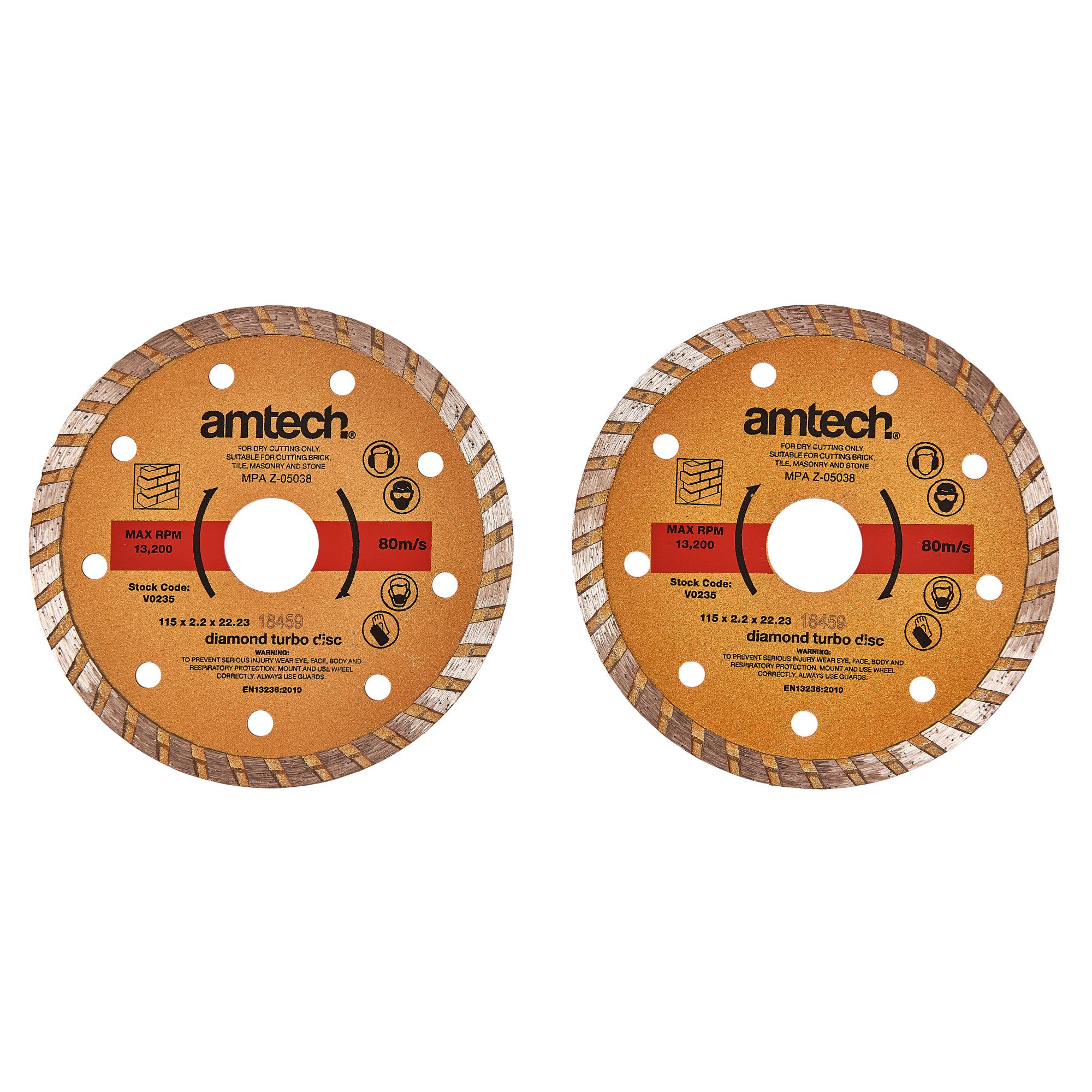 2 Piece 115mm (4.5