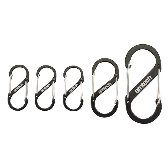 5PCS DUAL BUCKLE CARABINER SET