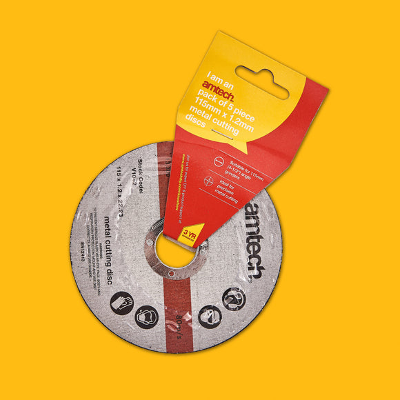 5pc 1.2mm x115mm METAL CUTTING DISCS