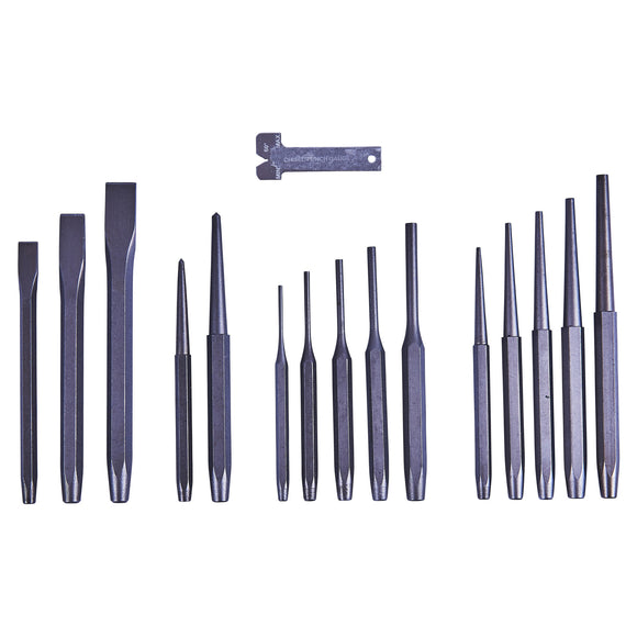 16pc MECHANICS' PUNCH & CHISEL SET