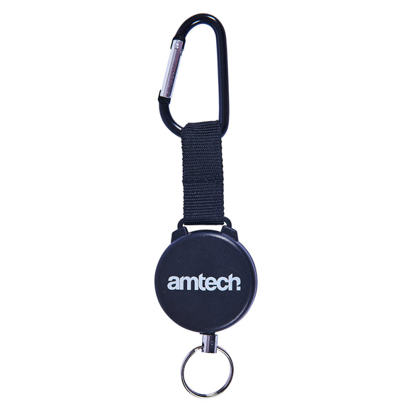 RECOIL KEYRING WITH CARABINER