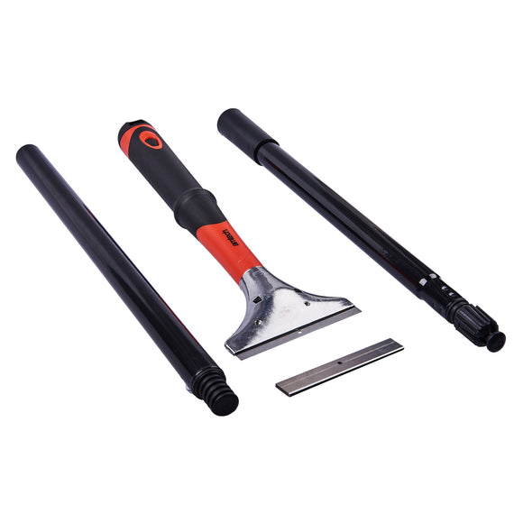 HEAVY DUTY SCRAPER WITH EXTENSION HANDLE