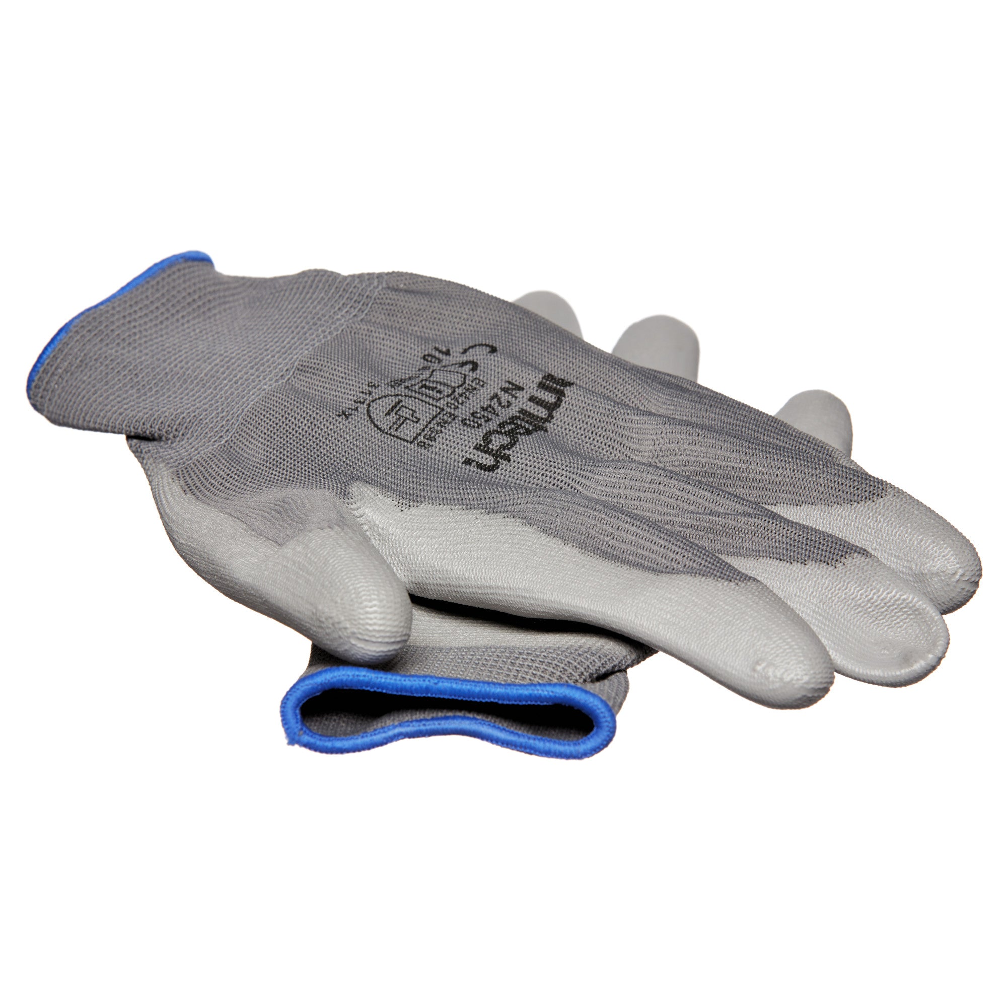 Xl (Size 10) Light Duty Polyurethane-Coated Work Gloves - Grey - Fallback Image