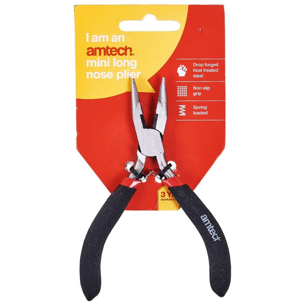 Mini Long Nose Plier With Spring Amtech