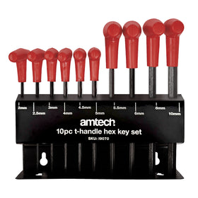 10pc T-Handle Hex Key Set