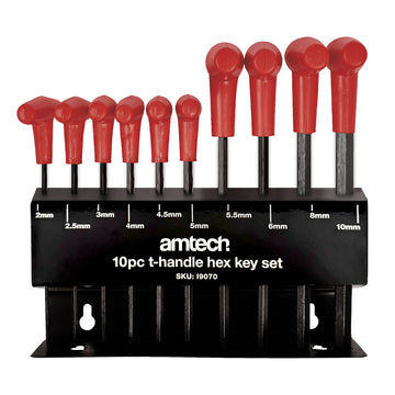 10pc T-Handle Hex Key Set