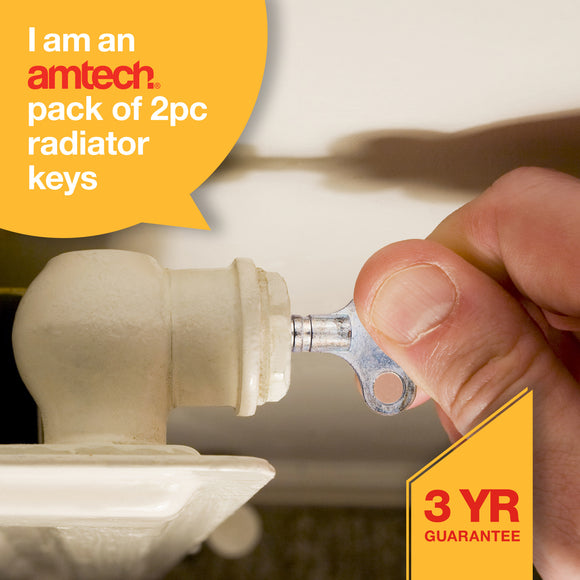 2pc RADIATOR KEYS (CLOCK TYPE)