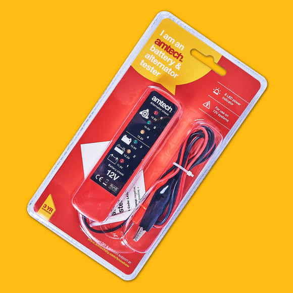12v BATTERY & ALTERNATOR TESTER