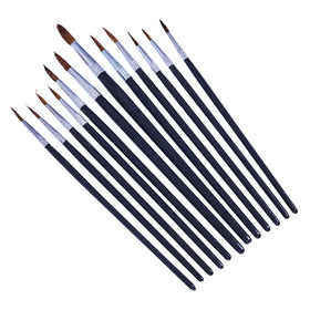 12pc FINE POINTED TIP ART BRUSH SET