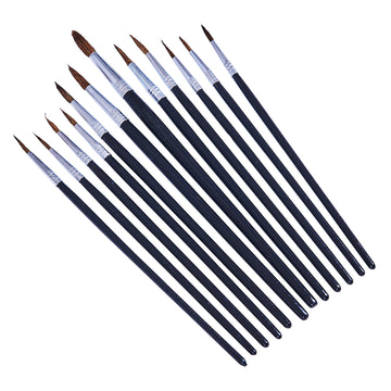 12pc FINE POINTED TIP ART BRUSH SET