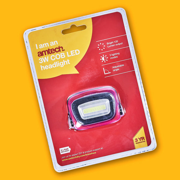 3W COB LED HEADLIGHT