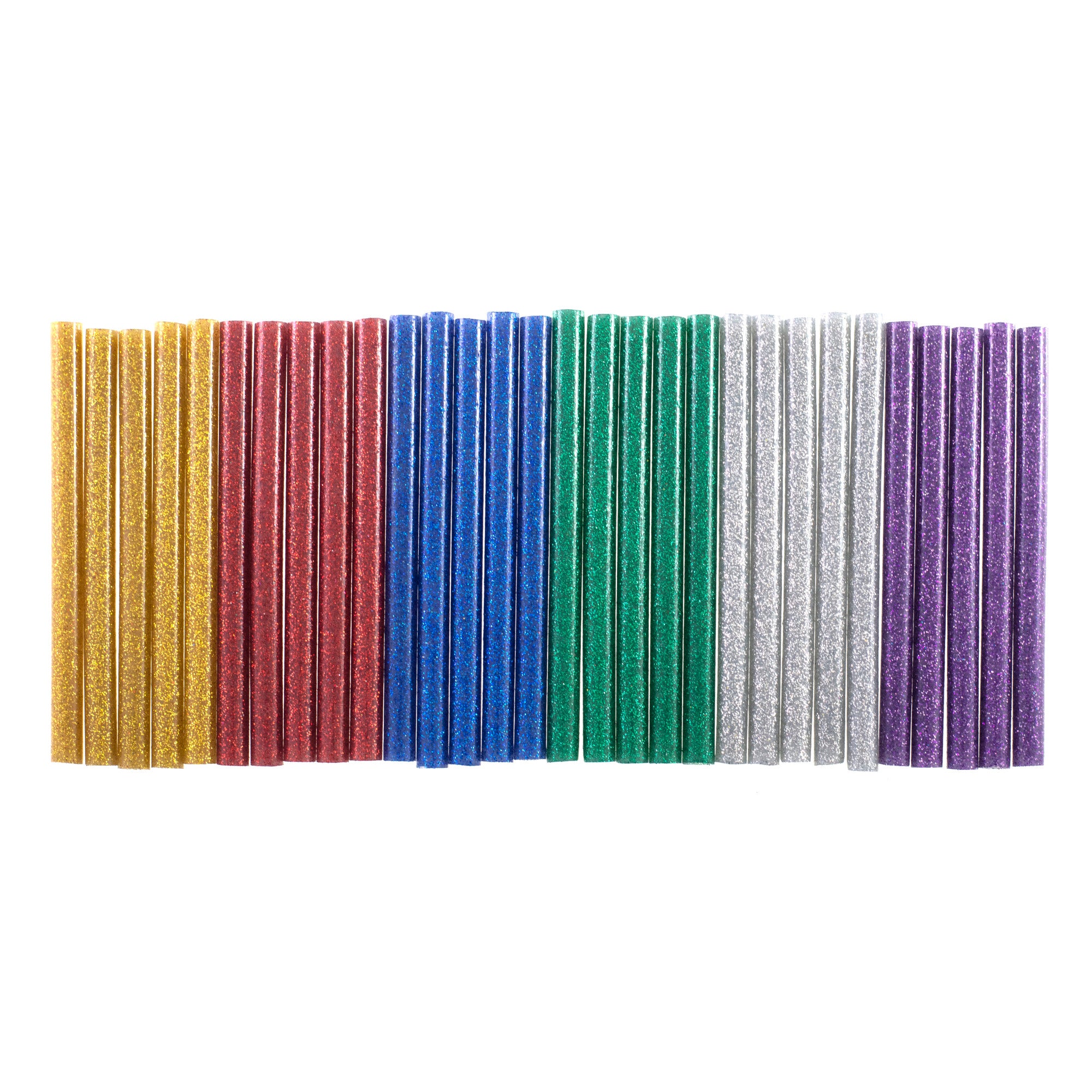 30pc GLITTER HOT MELT GLUE GUN STICKS (7 x 100mm)