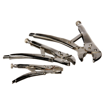 3pc LOCKING GRIP PLIER SET