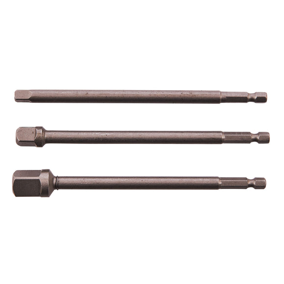 3pc 150MM 1/4"  HEX EXTENSION ADAPTER SET