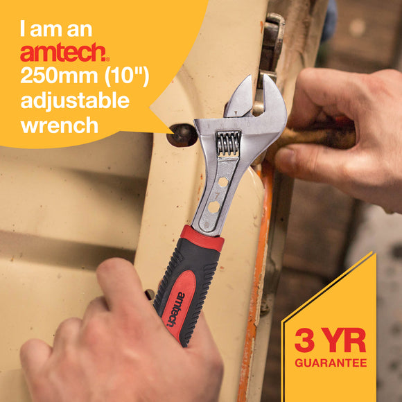 10'' ADJUSTABLE WRENCH INJECTED GRIP