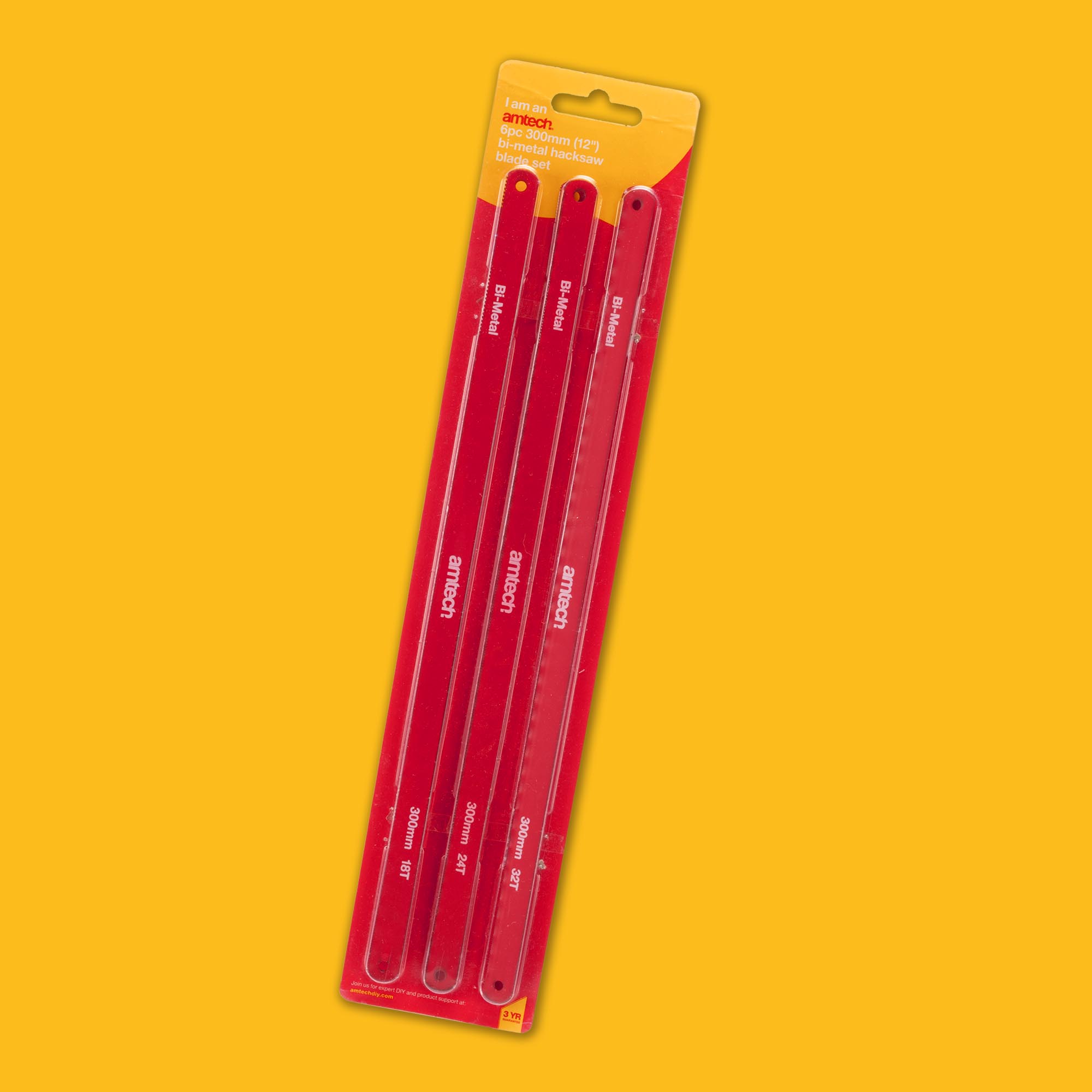 6pcs 300mm (12 INCH) BI-METAL HACKSAW BLADE SET