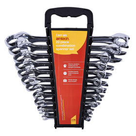 22pc COMBINATION METRIC + IMPERIAL SPANNER SET