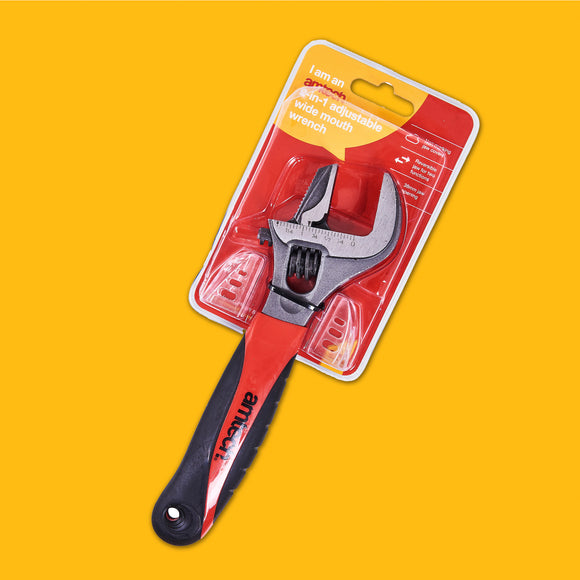 2-IN-1 ADJUSTABLE WIDE MOUTH WRENCH
