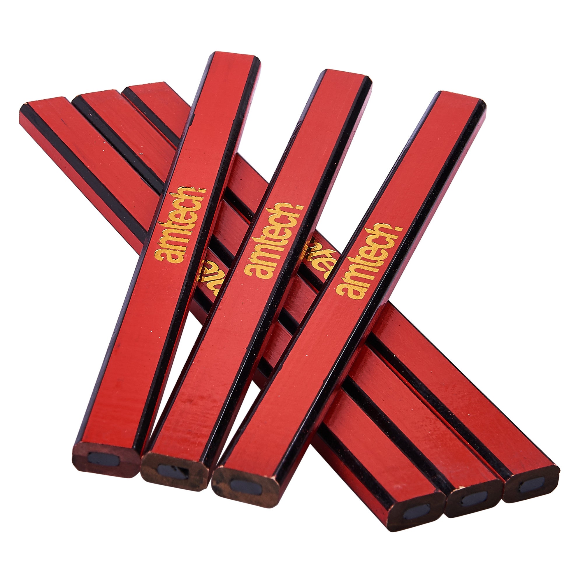 6pc HARDWOOD CARPENTERS PENCILS